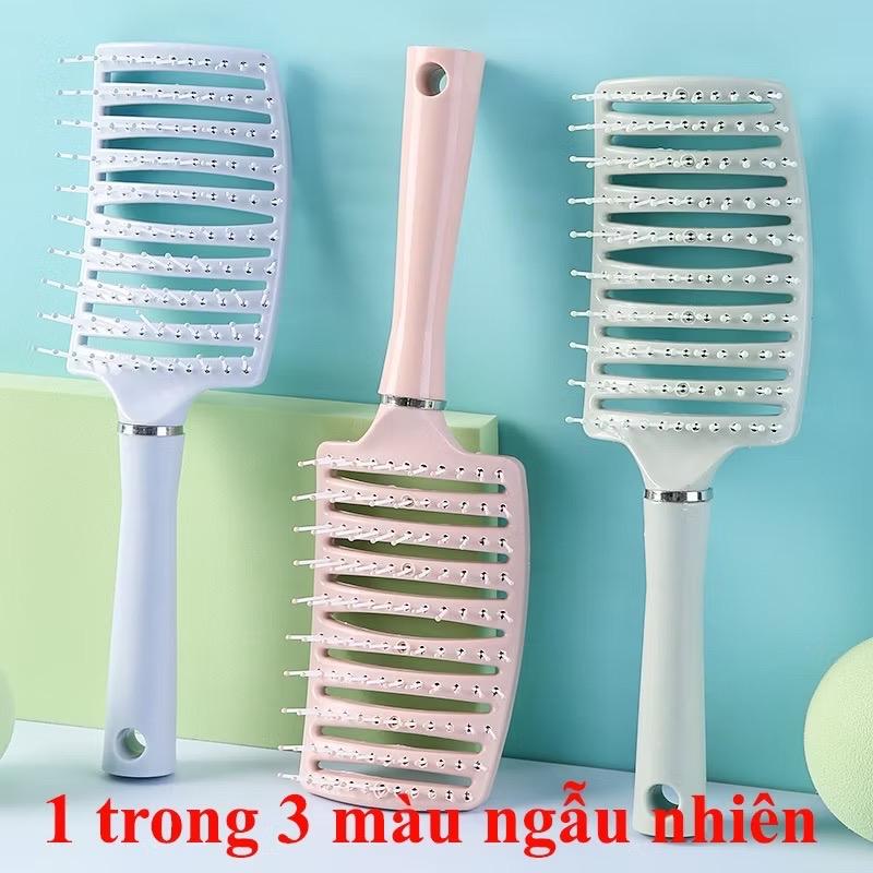 ￼Lược Chải Tóc Massage Da Đầu, Lược Chải Tóc Gỡ Rối Đệm Khí Mát Xa Tạo Kiểu Tóc Xoăn Dài Phồng Chân Tóc