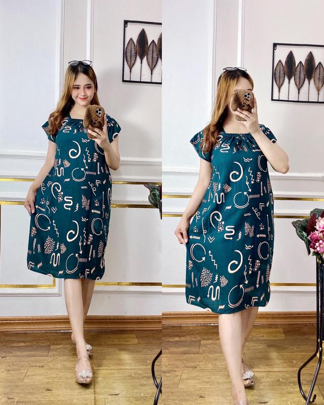 Daster Yukensi Motif Syahnaz/Pakaian Tidur Wanita Bahan Rayon/Karet Dada Busui Friendly/Toko Putra ZK mama muda daster daster  mini pendek terbuka daster  abg daster  wanita 9