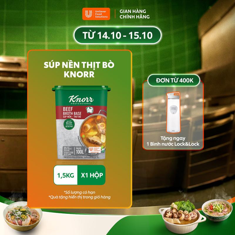 Súp Nền Thịt Bò Knorr Professional 1.5kg - Chuyên Dùng Cho Nấu Ăn