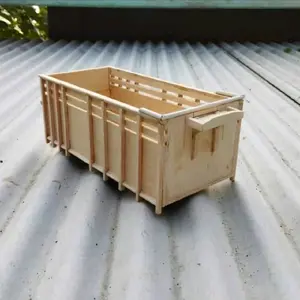BAK MINIATUR TRUK KAYU SKALA 14 bahan triplek pintu bisa buka