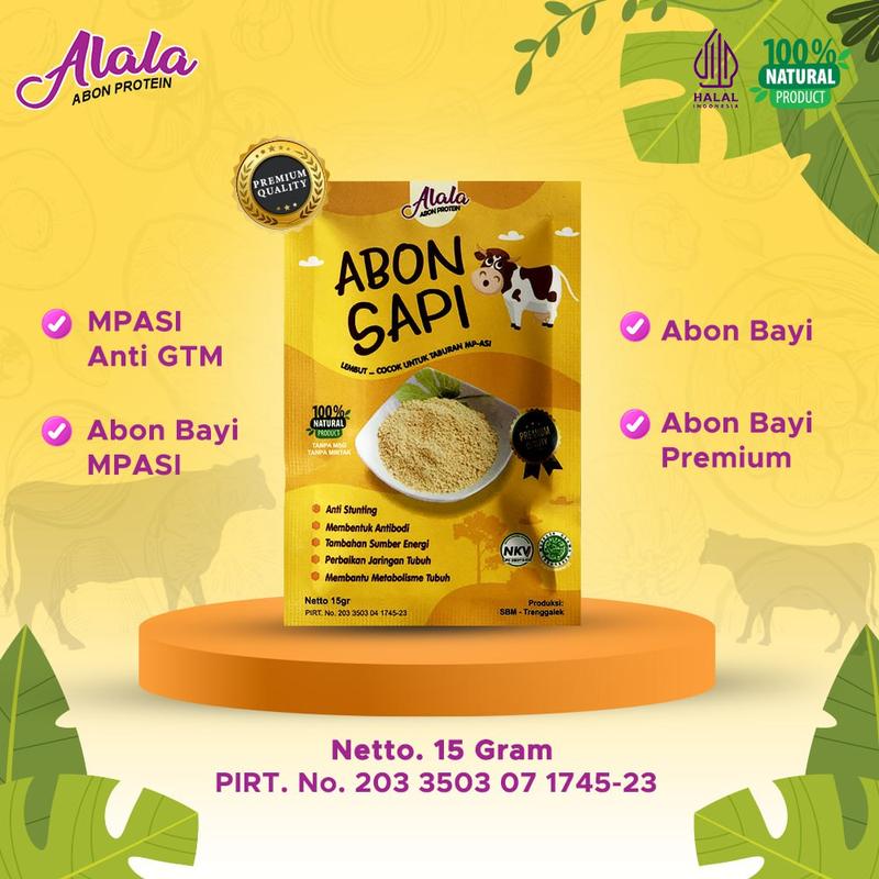 Alala Abon Bayi 8 bulan Abon mpasi Tekstur puree halus - 15gr 4