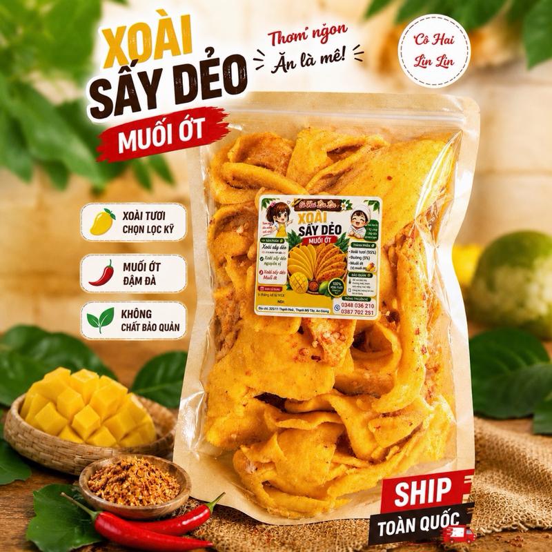 500G__Xoài Vụn Sấy Dẻo Thơm Chua Ngon Ngọt 500g - Sản Phẩm Chọn Lọc Kỹ