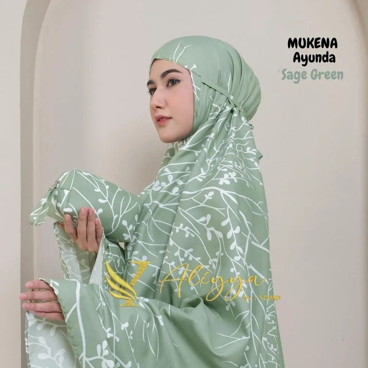 Mukena Dewasa Ayunda Dengan bahan motif cantik