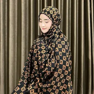 Mukenah katun rayon batik cap By Devita anti gerah super cantik