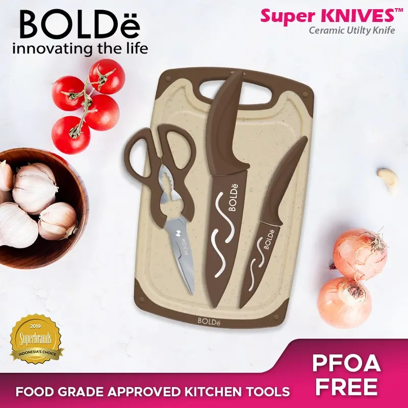 BOLDe Super Utensil Cutting Board Set 3+1 1