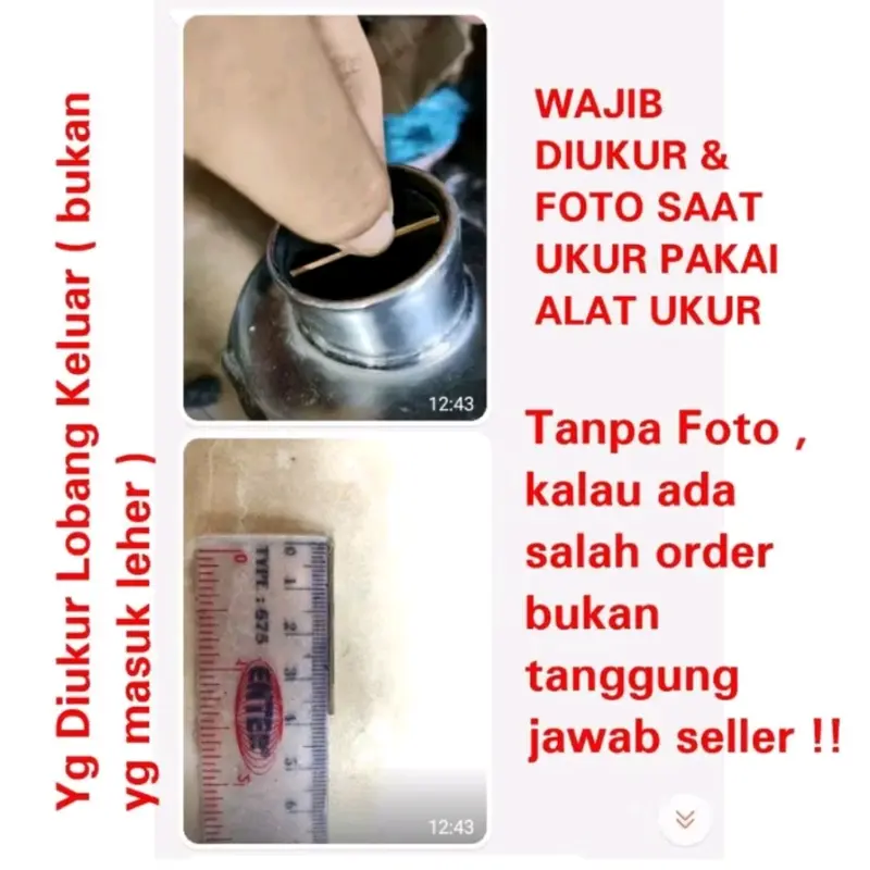 DB kiler knalpot motor universal / peredam knalpot / anti tilang ukuran ( 28mm, 32mm, 35mm, 38mm, 48/50mm, 60mm ) Motorcycle Silincer Racing Bulat Baut 5