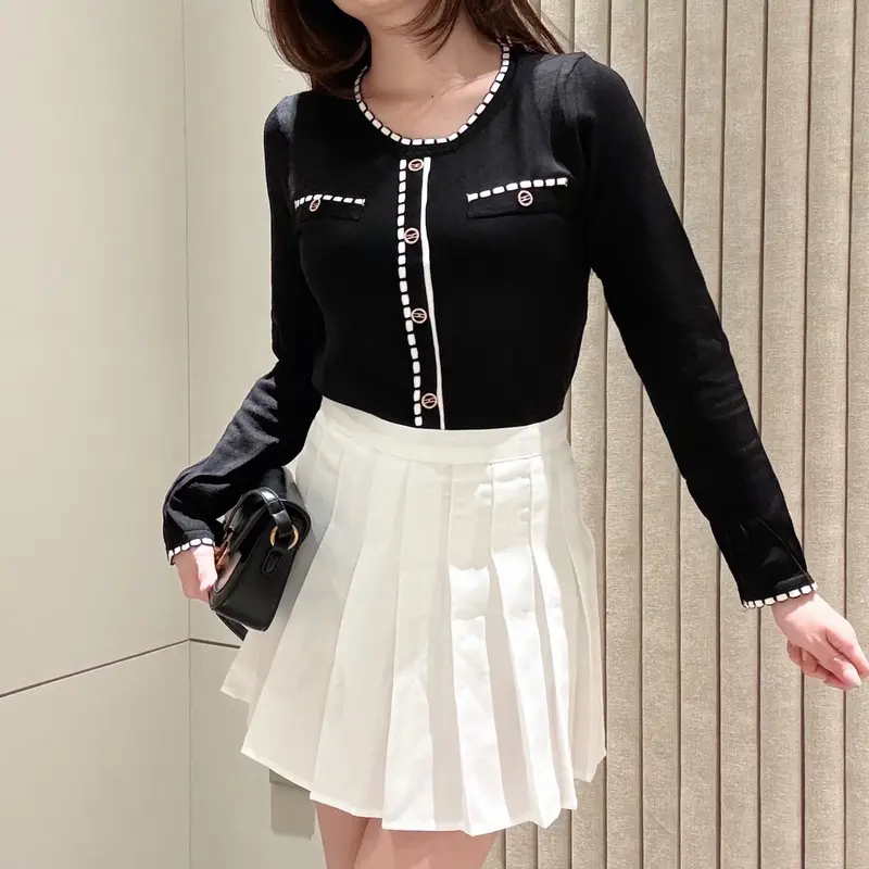 [LUXE.DLABEL] -  F70 TOP [ Atasan Rajut Wanita Atasan Rajut wanita Atasan lengan panjang rajut Kaos wanita Vest wanita Atasan Wanita Atasan Halter tank wanita top Croptop 2