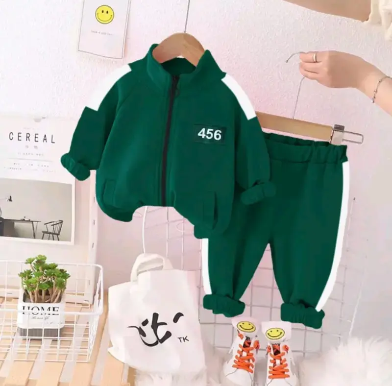 Setelan Jaket Anak Laki-laki Dan Perempuan Squait Game Sesoan 2 Viral Usia 1-12 Tahun Terbaru 0
