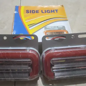 Lampu Led Bak Samping Truk Variasi 12Volt / 24Volt Model Oval Besar Sein Running 31LED Dan Oval Kecil Sein Tidak Running 12LED Cocok Untuk Canter Dutro Dyna Fuso Hino Lohan Giga Quester Universal Car