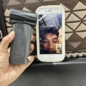 GOOJODOQ GFS007 Mini Portable Fan Mini Jet Fan 4000mAh Working Time Up to 12 Hours USB Rechargeable Personal Fan Ultra-light 100 Speed ​​Levels