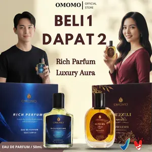 OMOMO [Dapat 2 Pcs] Perfume EDP Premium 50mL Eau De Parfum Wangi Tahan Lama Unisex