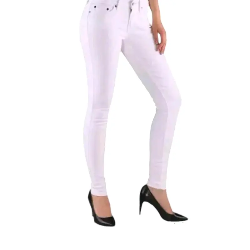 Celana Jeans Cewek Putih Celana  Panjang  Wanita Kekinian Skinny 1
