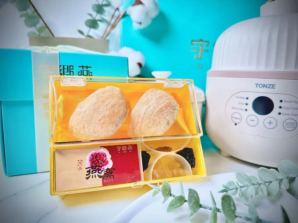 {E1 - E5} YXY -Dried birdnest Yan Zhan set with boiled pot Birds Nest (12g or 30g or 37.5g)