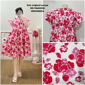 ZN - DOLLY DRESS / DRESS REMPEL SUSUN WANITA