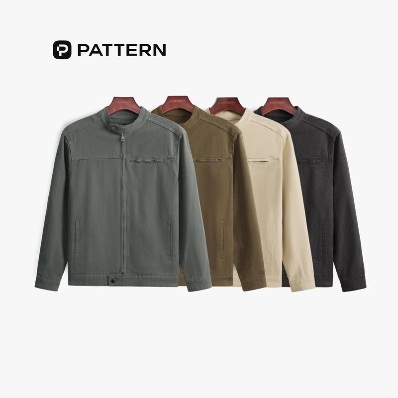  Áo Khoác Kaki Cổ Trụ V2 Khaki Jacket PATTERN PK012 