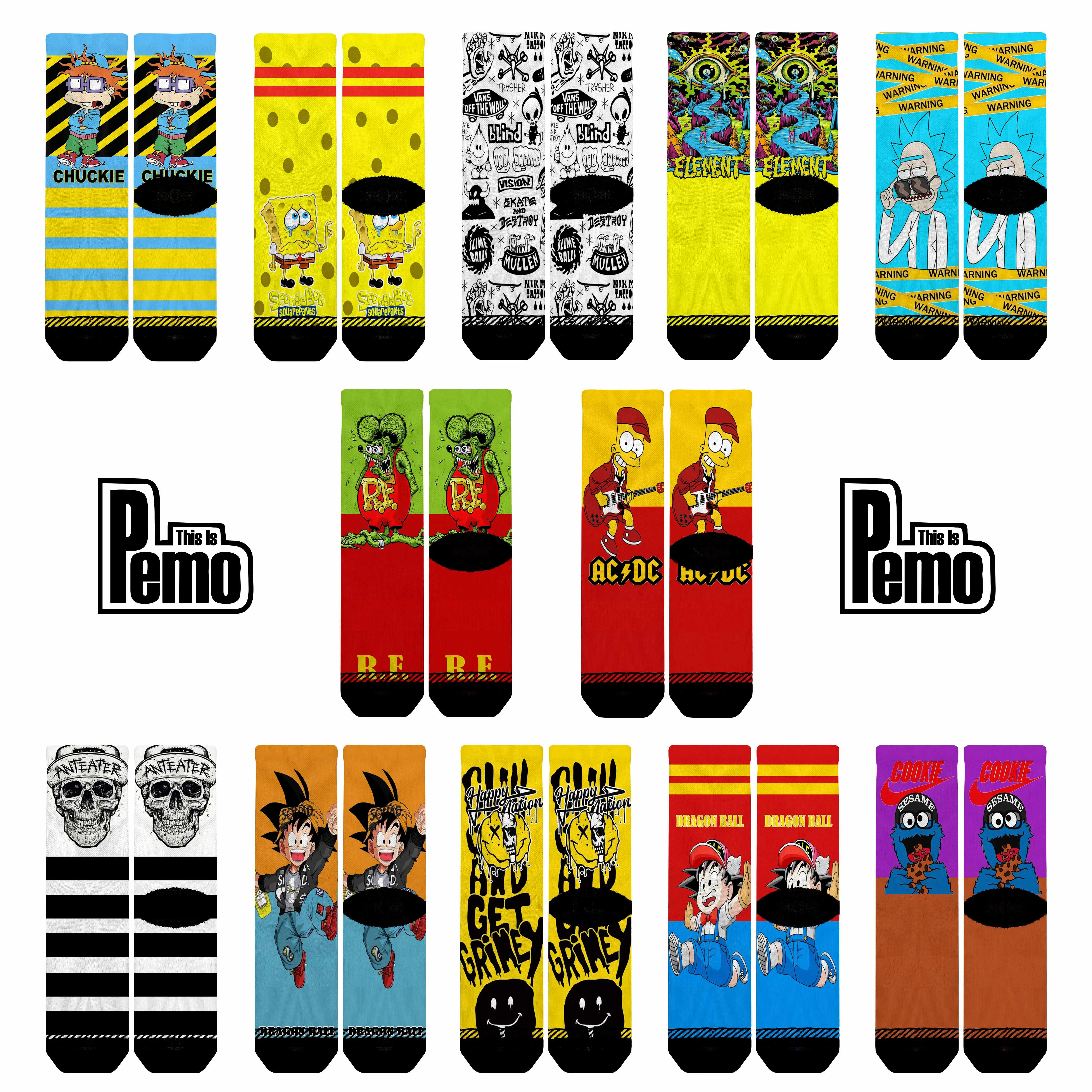 Kaos Kaki FullPrint CAMPUR