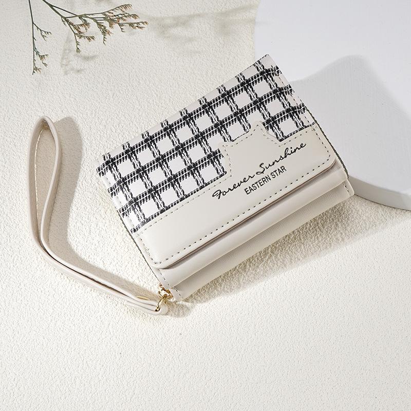 Ví Ngắn Có Khóa Kéo Hình Mèo Cổ Điển Dành Cho Nữ, Đa Năng, Nhiều Khe Cắm Thẻ, Làm Bằng Da PU, Có Ngăn Đựng Tiền Xu / Ví