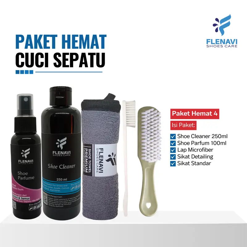 PROMO Paket Pembersih Sepatu Penghilang Noda Sabun Cuci Sneakers Shoes Cleaner Parfum Sepatu anti Bau dan Bakteri 4