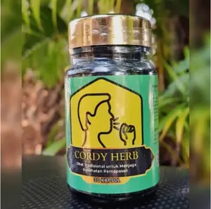 Cordy Herb Obat Herbal Alami Atasi Paru Paru Kotor, Batuk Kering & Berdahak isi 30 Kaps nafas