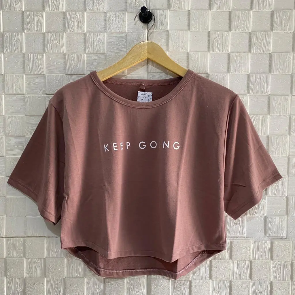 atsasan kaos crop oval lengan pendek sablon wanita/atasan wanita/shabhira16