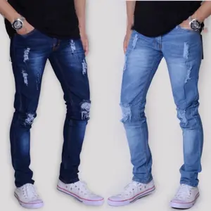 Celana Jeans Pria Sobek Ripped Distro