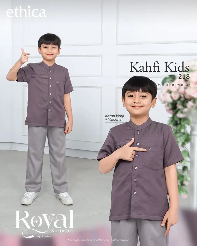 SARIMBIT/SERAGAM LEBARAN KELUARGA | BAJU LEBARAN TERBARU 2024 | ROYAL 11 PATRICIAL PURPLE BY ETHICA 4