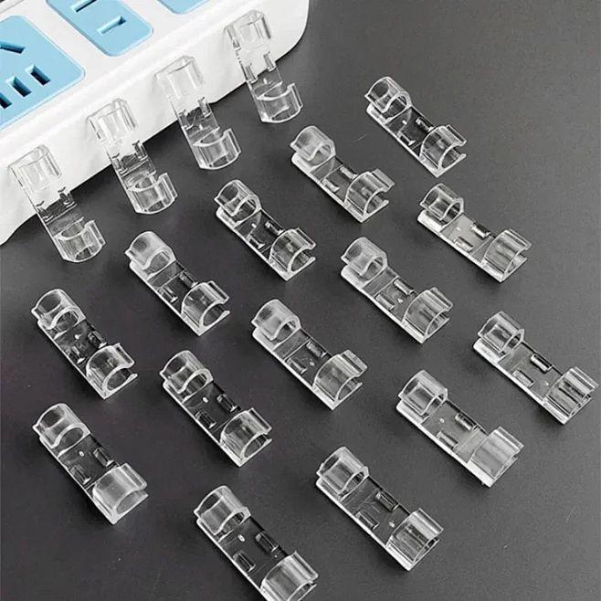Dụng Cụ Sắp Xếp Kẹp Cáp 20 40 Chiếc Giá Đỡ Dây Quản Lý Không Để Lại Dấu Vết Kẹp Tự Dính Cố Định Dây Dụng Cụ Sắp Xếp Để Bàn