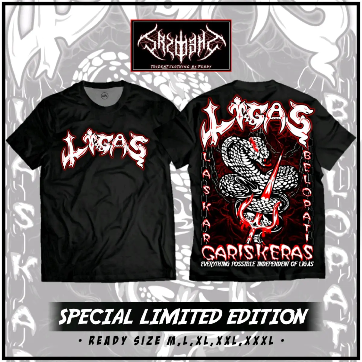 KAOS LIGAS VOL 6 TERBARU A2 FULL PUNGGUNG Combed Cowok