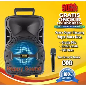 SPEAKER BLUETOOTH KARAOKE FULL BASS UKURAN JUMBO BONUS MIC / SALON AKTIF SPIKER BESAR PORTABLE SUBWOOPERS