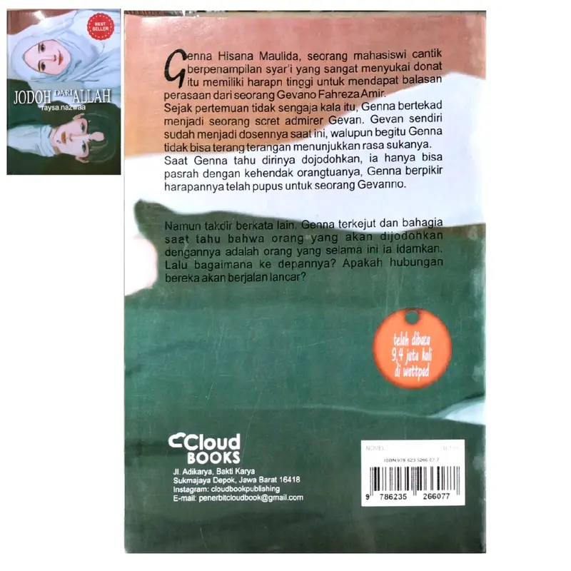 NOVEL REMAJA WATTPAD / ANTHALA / DIANGGAP SANG PENDOSA / IMAMA AL HAFIDZ / JODOH DARI  / MY GUS MY HUSBAND / BADBOYKU IMAMKU Soft Cover 4