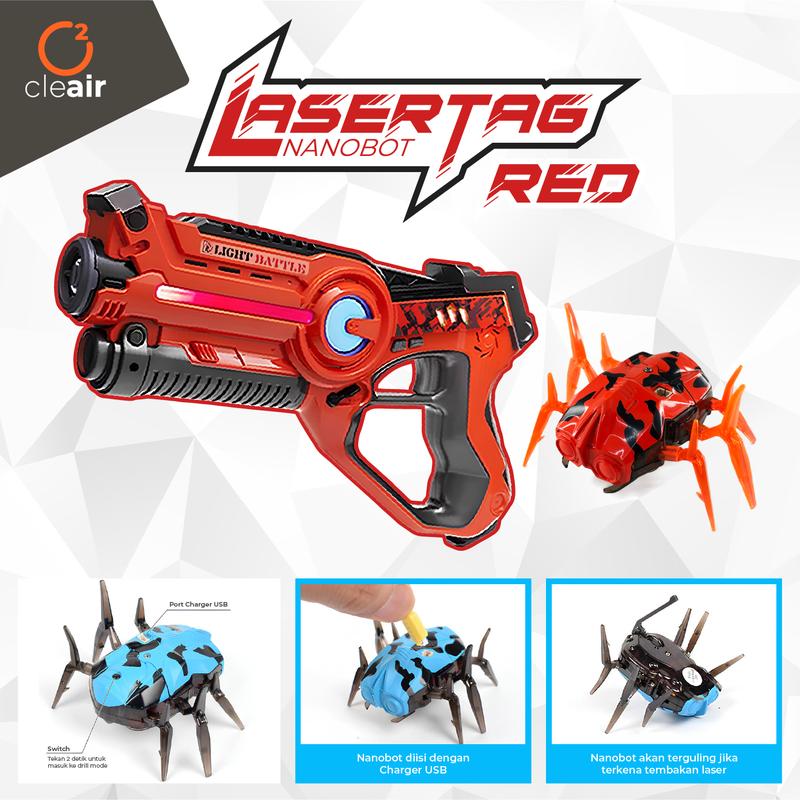 ADF - LASER TAG MAINAN ANAK ROBOT KUMBANG BERSUARA 4