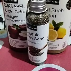 Nutrifarm Paket 3 in 1 Cuka Apel 500ml Sari Lemon 500ml dan Chia Seed 70g