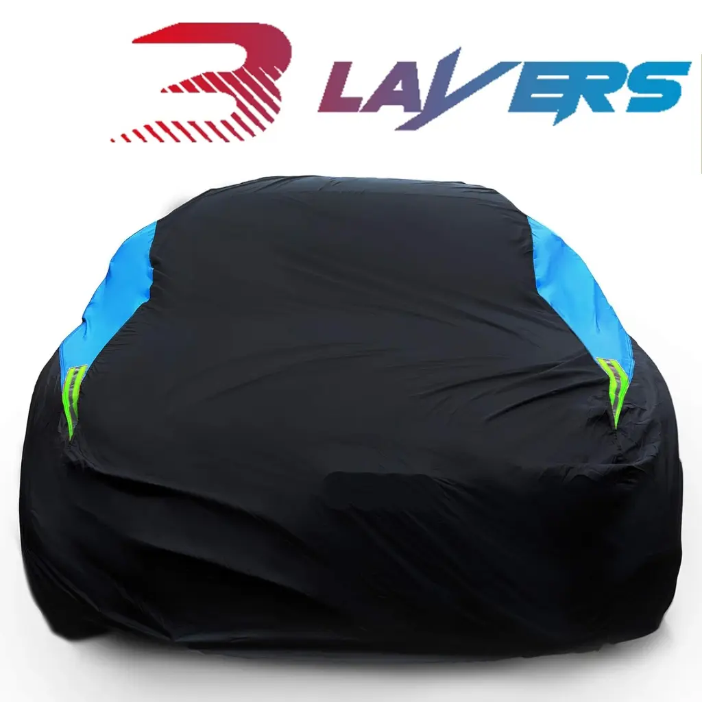 Penutup Kereta Kalis Air, AUTOP, 3 Lapisan, Semua Cuaca, Kalis Salji, Perlindungan UV, Kalis Angin, Penutup Kereta Penuh Luaran, Sesuai Sejagat, Sesuai untuk Sedan, Hatchback, SUV Kecil, MPV
