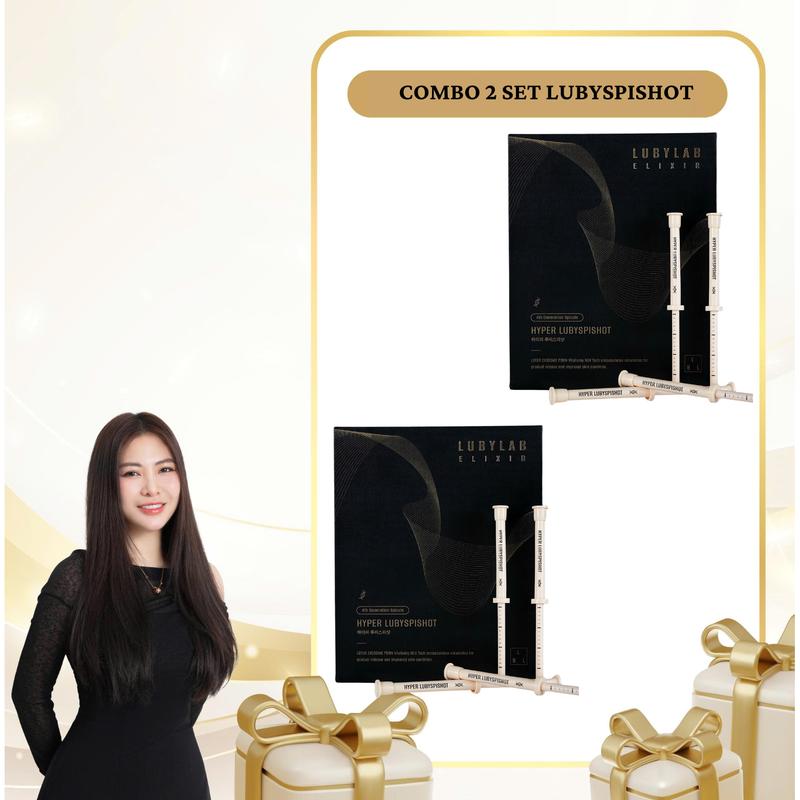  SN1814 - Combo 2 set Liệu Trình 4 Ống Hyper LUBYSPISHOT Dual-Gen Spicule Therapy 