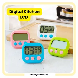 TSA (COD) Digital Kitchen LCD Timer Stopwatch Timer Digital Dapur High Precision Magnetic Stopwatch Alarm LCD Mini Portable untuk Memasak Kitchen Cooking Timer Presisi Tinggi