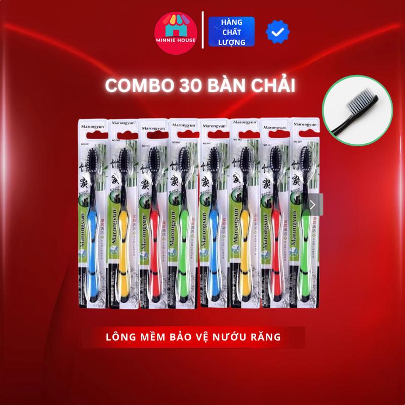 COMBO 30 Bàn chải đánh răng Hàn Quốc Chính hãng - Bàn chải than tre hoạt tính…