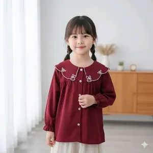 BISA COD Mia Blouse Bordir | Atasan Anak Bordir Perempuan usia 1-7 Tahun Bahan Rayon Premium