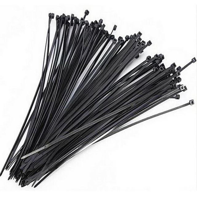 Dây rút nhựa Nhỏ màu Đen 10cm, 15cm, 20cm, 25cm, 30cm, (65 sợi/bao)