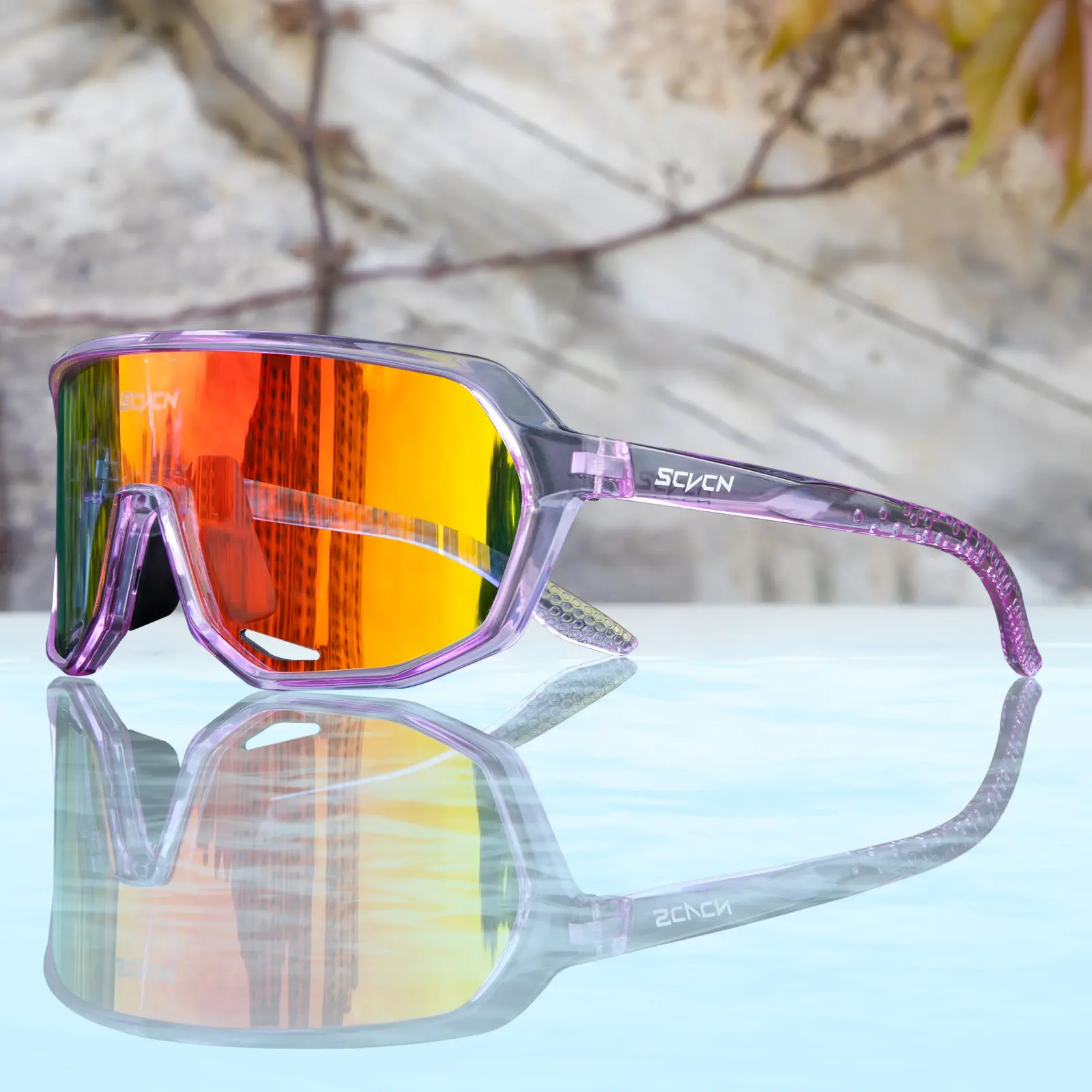 SCVCN Cycling Glasses Men Bicycle Women Cycling Sunglasses Goggles Eyewear MTB Bike Cycling Glasses Eyewear UV400 For Outdoor Sports Cycling Goggles