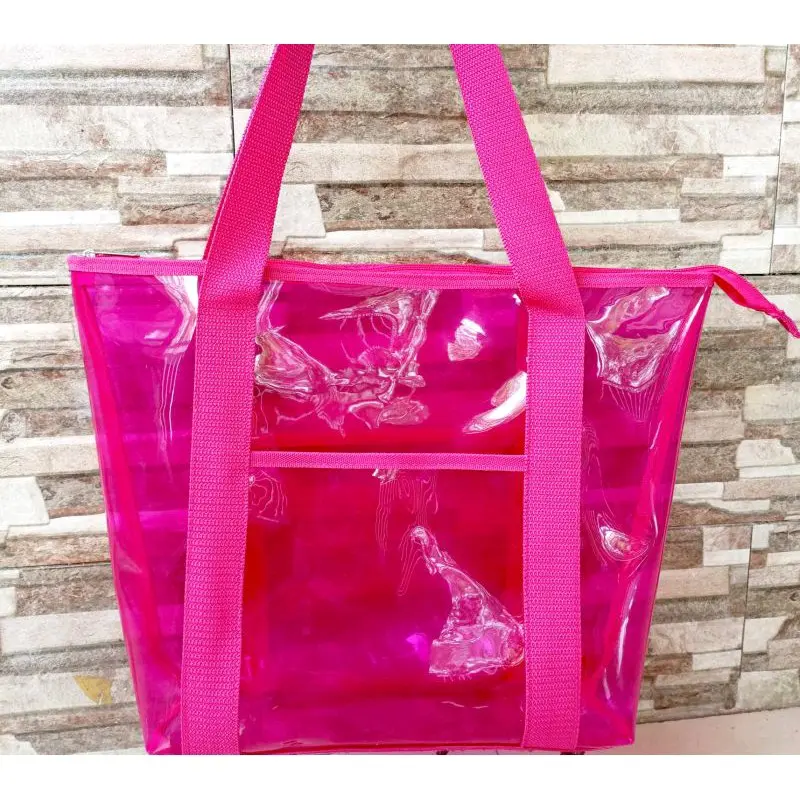 Totebag Wanita Transparan Mika Warna Tas Mika 2