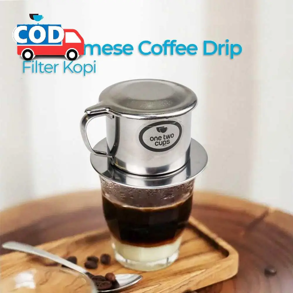 Saringan Kopi Tanpa Ampas Vietnam Drip Coffee Filter Pot Alat Penyaring Bubuk Minuman