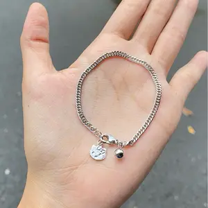 Gelang Tangan Anak Titanium Stainless Steel Terlaris Model Rantai Hello Kitty