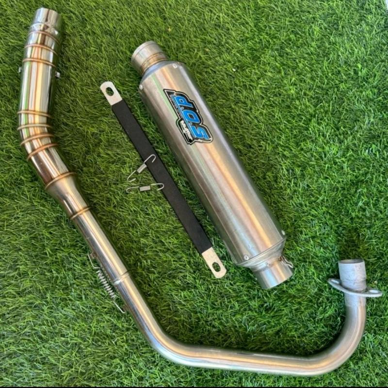 Knalpot dos jenong untuk motor tiger/megapro/vixion/fu/mx135/mxking DLL racing jupiter z 4