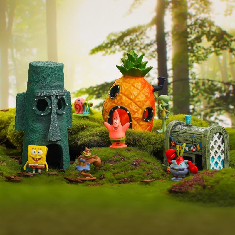 Ceria Pets Hiasan Aquarium SpongeBob 9 Buah/set Resin Tahan Lama Anti Jamur Cocok untuk Air Asin dan Tawar Dekorasi Dasar Aman Ikan Ceria Pets Hiasan Aquarium SpongeBob 9 Buah/set Resin Tahan Lama Anti Jamur Cocok untuk Air Asin dan Tawar Dekorasi Dasar Aman Ikan