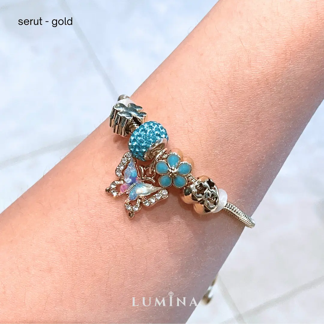 Kupu-kupu Biru (Serut, Titanium Grade A)