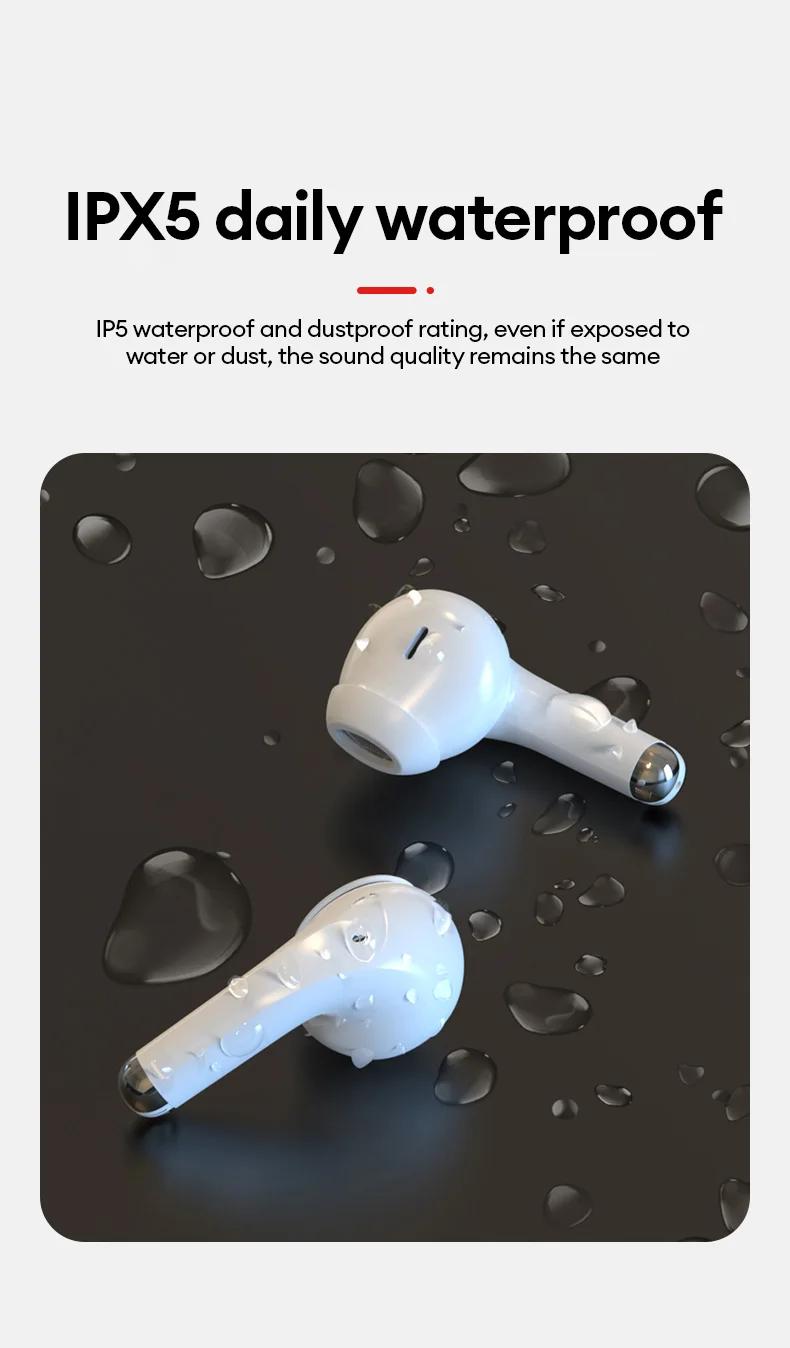 Lenovo LP40Pro Bluetooth Earphone, Headset Olahraga Terbaru dengan Pengurangan Bising, Efek Suara 360 Derajat, Baterai Tahan Lama 20 Jam, Kompatibel dengan Apple dan Android, Handsfree Tws, Wireless, Bluetooth 5.3, Type-C, Putih
