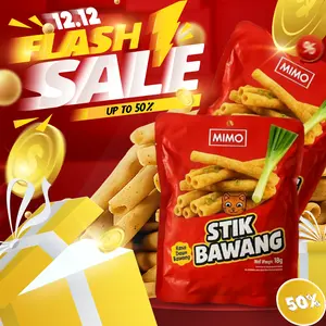 HALAL COD Snack Jadul Viral Kekinian! Stik Bawang Kriuk Gurih Halal Murah | Jajanan Anak SD Enak Cemilan Kiloan Ringan Cocok Buat Ngemil Santai & Ide Jualan