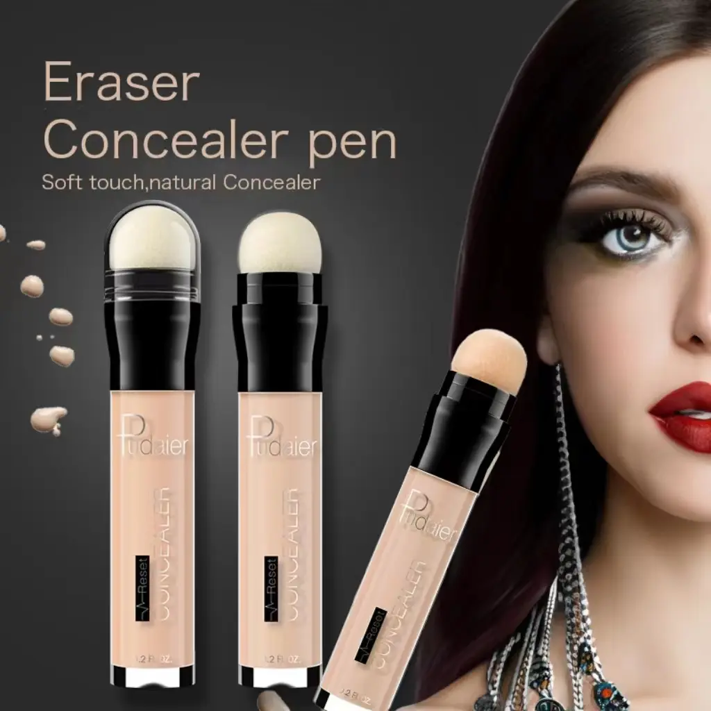 6-color concealer stick, 3D highlighter concealer pen, long-lasting whitening adjustment, waterproof face makeup