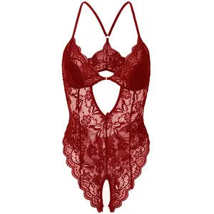 Lingerie Wanita Import Premium Renda Transparan Sexy Hot Binal Set Baju Dinas Malam Sederhana Dewasa Baju Tidur Dress Piyama Pendek