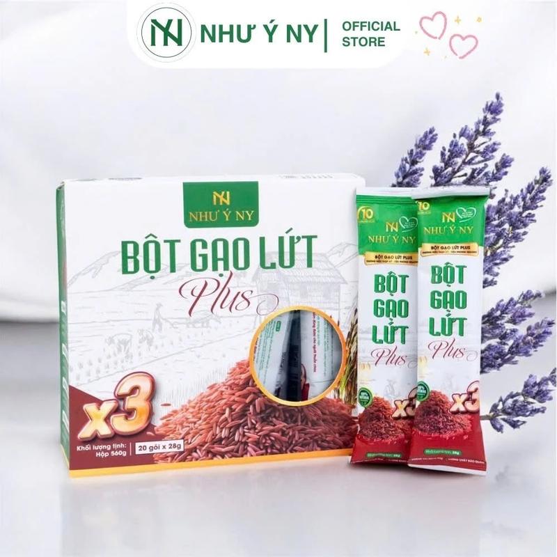  Bột gạo lứt lợi sữa Như Ý NY plus x3 tốt cho mẹ sau sinh bổ sung dinh dưỡng tự nhiên 